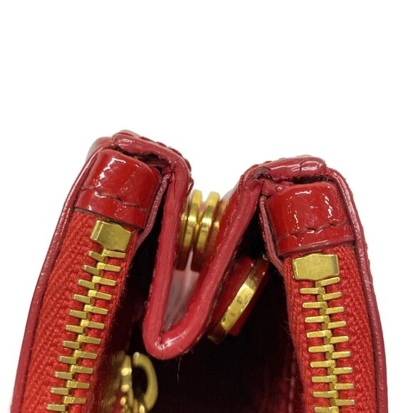 PRADA Galleria Mini Bag Red Patent Leather Handbag 738-082725 - Picture 11 of 14